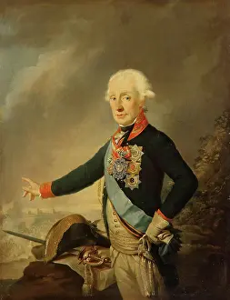 Alexander Prints: Portrait of Count Alexander Suvorov, 1799. Creator: Josef Kreutzinger