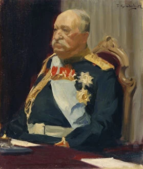 Kustodiev Gallery: Portrait of Count Alexei Ignatyev, the Member of the State Council, Minister of the interior, 1902