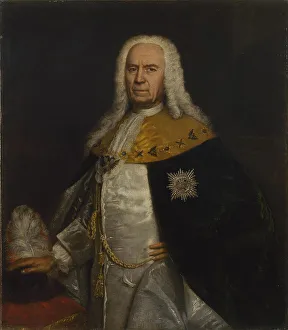 Ushakov Prints: Portrait of Count Andrei Ivanovich Ushakov (1708-1739)