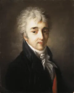 Pastel On Parchment Prints: Portrait of Count Andrey Kirillovich Razumovsky (1752-1836), c. 1801. Artist: Anonymous