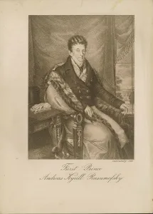 Portrait of Count Andrey Razumovsky (1752-1836). Creator: Lanzedelly, Josef, the Elder (1772-1831)