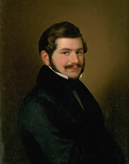 Peter Krafft Prints: Portrait of Count Barkoczy, 1850-1856. Creator: Johann Peter Krafft