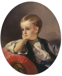 Portrait of Count Bobrinsky as child, 1882