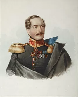 Portrait of Count Dmitri Alexeevich Shcherbatov (1818-1881), 1849. Artist: Klunder, Alexander Ivanovich (1802-1875)