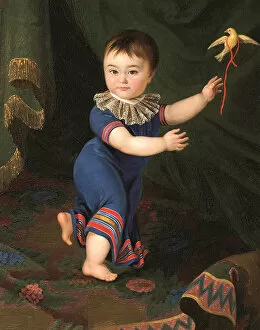 Russian Painting Of 19th Cen Collection: Portrait of Count Dmitri Nikolayevich Sheremetev (1803-1871) as child, 1805. Creator: Cherkasov