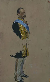 Ilya Yefimovich 1844 1930 Prints: Portrait of Count Dmitry Andreyevich Tolstoy (1823-1889)