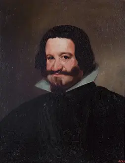 Velazquez Diego De Silva Prints: Portrait of the Count-Duke of Olivares, 1638. Creator: Diego Velasquez