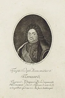 Portrait of Count Feodor Alekseyevich Golovin (1650-1706). Artist: Ivanov, Nikolai Grigoryevich (1779-after 1827) Portrait of Count Feodor Alekseyevich Golovin (1650-1706). Artist: Ivanov, Nikolai Grigoryevich (1779-after 1827)