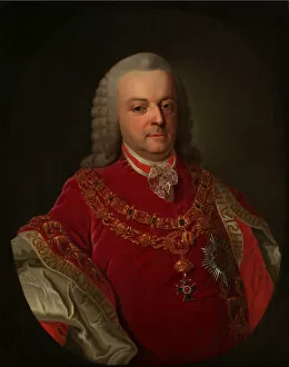 Budapest Collection: Portrait of Count Ferenc Esterhazy de Galantha (1715-1785). Creator: Anonymous