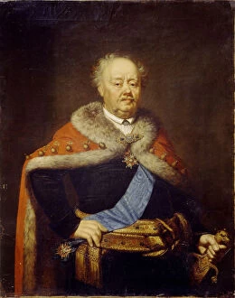 Images Dated 21st June 2013: Portrait of Count Franciszek Ksawery Branicki (1730-1819), 1818. Artist: Rombauer, Janos (1782-1849)