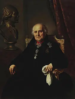 Bust Prints: Portrait of Count Grigory Kushelev (1754-1833), 1827. Creator: Orest Kiprensky