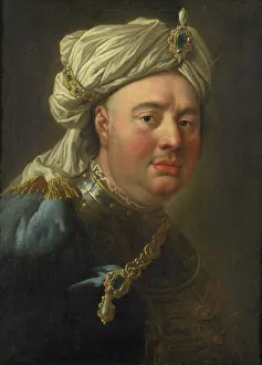 Portrait of Count Gustav Adolf von Gotter in a Turban, 1730. Creator: Mijtens (Meytens), Martin van, the Younger (1695-1770)
