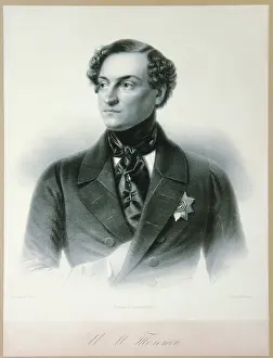 Tolstoy Prints: Portrait of Count Ivan Matveyevich Tolstoy (1806-1867)