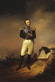 Boots Prints: Portrait of Count Ivan Paskevich, 1869. Creator: Georg von Bothmann