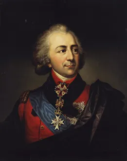 Russian Art Of 18th Cen Prints: Portrait of Count Ivan Pavlovich Kutaysov, Late 18th century. Artist: Anonymous