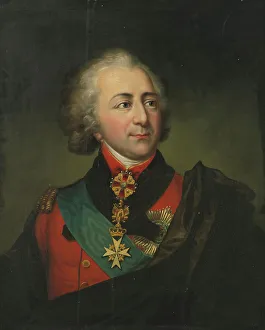 Private Collectionneoclassicism Prints: Portrait of Count Ivan Pavlovich Kutaysov (1759-1834), c 1800. Creator: Anonymous