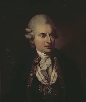 Kongernes Samling Rosenborg Prints: Portrait of Count Johann Friedrich Struensee (1737-1772). Creator: Juel, Jens (1745-1802)