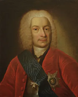 Kuskovo Prints: Portrait of Count Mikhail Petrovich Bestuzhev-Ryumin (1688-1760)