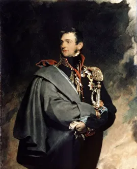 Mikhail Prints: Portrait of Count Mikhail Vorontsov, (1782-1830), 1821. Artist: Thomas Lawrence