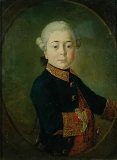 Portrait of Count Nikolai Dmitrievich Matyushkin as Child, 1763. Artist: Golovachevsky, Kirill Ivanovich (1735-1823)