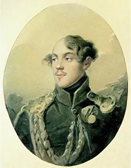 Alexander 1772 1831 Prints: Portrait of Count Nikolai Ilyich Tolstoy (1794-1837)