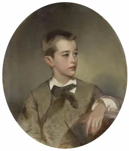 Ivan Prints: Portrait of Count Pavel Sheremetev as a Child, 1884. Creator: Ivan Makarov