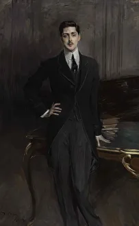 Boldini Prints: Portrait of Count Sergey Platonovich Zubov (1881-1964), 1913. Creator: Boldini, Giovanni