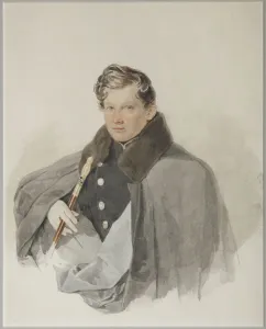 Portrait of Count Sergey Vasilyevich Trubetskoy (1815-1859), 1835. Artist: Sokolov, Pyotr Fyodorovich (1791-1848)