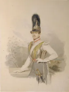 Portrait of Count Valentin Grigoryevich Stroganov (1801-1833), before 1832. Artist: Hau (Gau), Vladimir Ivanovich (1816-1895)