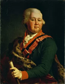 Chevalier Guard Regiment Gallery: Portrait of Count Valentin Platonovich Ivanovich Musin-Pushkin (1735-1804), End 1780s