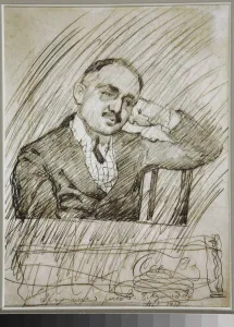 Kustodiev Prints: Portrait of Count Vladimir Nikolaevich Argutinsky-Dolgorukov (1874-1941)