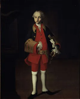 Portrait of Count Wilhelm Georg von Fermor (1749-1828), c. 1750. Artist: Vishnyakov, Ivan Yakovlevich (1699-1761)