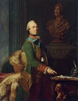 Bust Prints: Portrait of Count Zakhar Chernyshev, 1776. Creator: Alexander Roslin