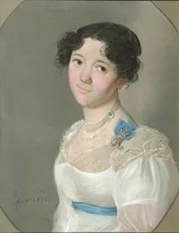 Portrait of Countess Agrafena Yuryevna Obolenskaya (1789-1829), nee Neledinskaya-Meletskaya, 1812