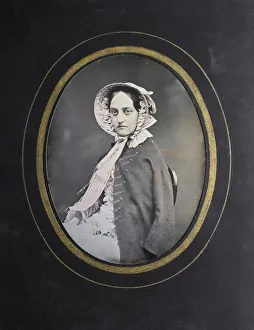 Portrait of Countess Anna Dmitrievna Stroganova, nee Buturlina (1828-1906), 1840s. Artist: Weninger, Josef (1802-?)