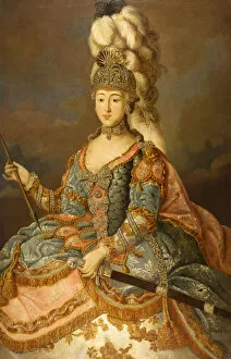 State History Museum Gallery: Portrait of Countess Anna Petrovna Sheremetyeva (1744-1768), 1769. Creator: Ligotsky