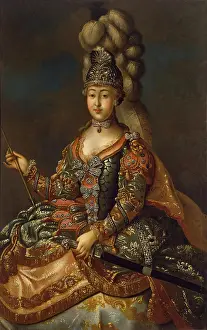 Class Prints: Portrait of Countess Anna Sheremetyeva in a Carousel' Costume, 1776