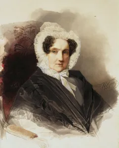 Vladimir Ivanovich 1816 1895 Prints: Portrait of Countess Anna Vladimirovna Bobrinskaya (1769-1846)