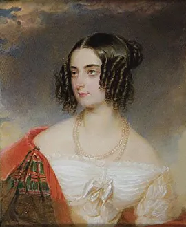 Portrait of Countess Delfina Potocka, née Komar (1807-1877), 1839. Creator: Daffinger, Moritz Michael (1790-1849)