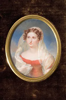 Portrait of Countess Dolly de Ficquelmont (1804-1863). Artist: Comte de Girardin, Alexandre Francois Louis (1777-1848)