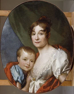 Dmitri Grigorievich 1735 1822 Gallery: Portrait of Countess Ekaterina Alexandrovna Shakhovskaya (1777-1846) with Daughter, 1807