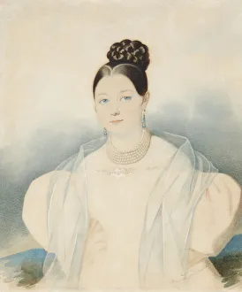 Portrait of Countess Ekaterina Alexandrovna Zubova, nee Obolenskaya (1811-1843), 1830s