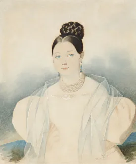Von 1794 After 1880 Prints: Portrait of Countess Ekaterina Alexandrovna Zubova, nee Obolenskaya (1811-1843), 1830s