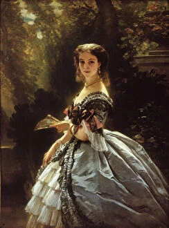 Academic Art Collection: Portrait of Countess Elizabeth Esperovna Trubetskaya, nee Belosselskaya-Belozerskaya (1834-1907)
