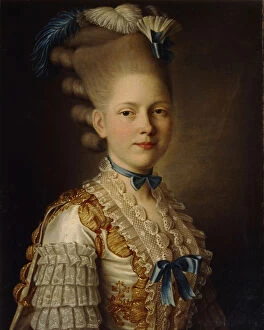 Images Dated 13th June 2013: Portrait of Countess Kh. Obolenskaya, ca 1776. Artist: Roslin, Alexander (1718-1793)
