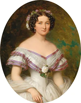 Barabas Prints: Portrait of Countess Maria Gabriella Josepha Anna Szapary (1834-1912), nee