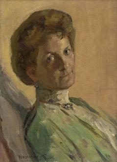 1911 Prints: Portrait of Countess Nyaryova, around 1911. Creator: Ladislav Mednyanszky