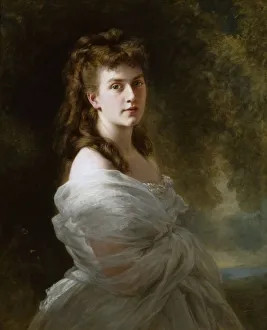 Franz Xavier 1805 1873 Prints: Portrait of Countess Sascha (Alexandrine) von Metzler (1852-1938), 1872