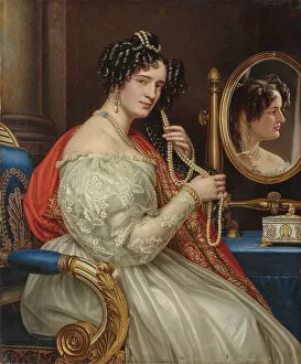 Pearl Necklace Collection: Portrait of Countess Sofia Kisseleff (1801-1875), nee Potocka, 1834. Creator: Stieler