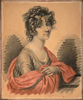Charcoal Prints: Portrait of Countess Varvara Ivanovna Golitsyna (?-1804)